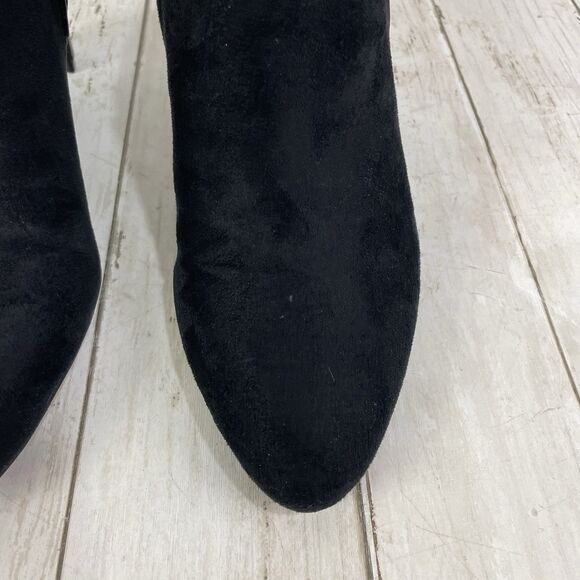 LifeStride Women’s 9.5W Gilmore Black Microsuede Booties Heel Shoes - Picture 6 of 10